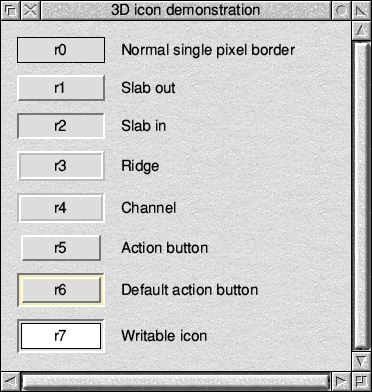 (Icon 3D border types)